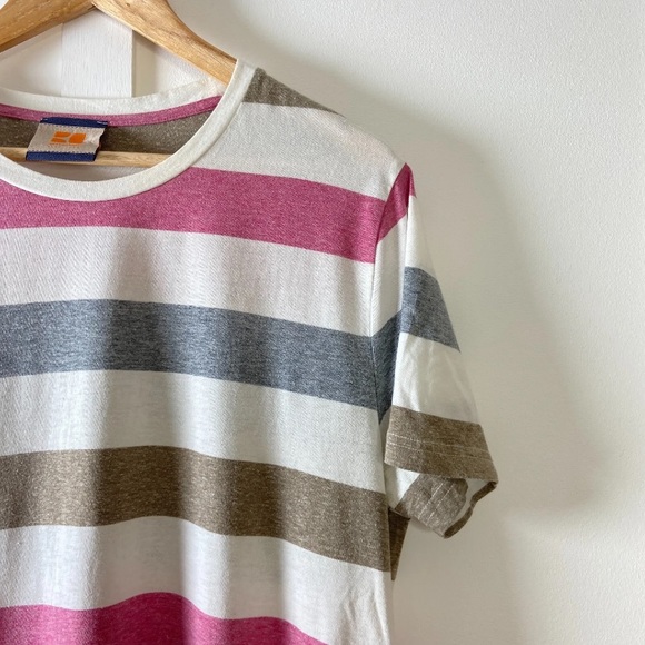 Hugo Boss Orange Label T Shirt Short Sleeve Stripe Size Medium - Picture 2 of 7
